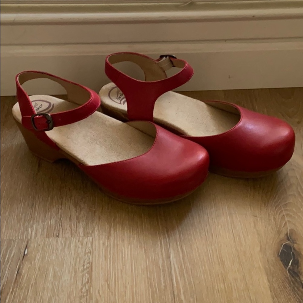 Red Dansko sandals - Mary Jane style